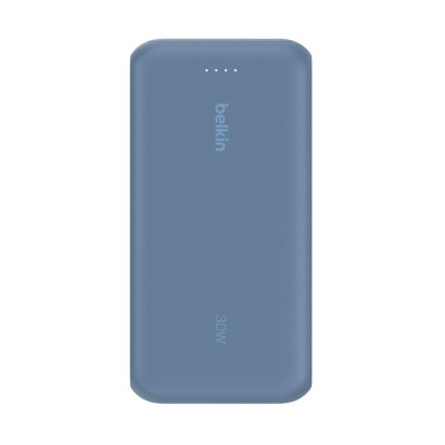 Belkin Акумулятор портативний літій-іонний Power Bank Belkin 20000мА·рік, 20Вт, з інтегрованим кабелем USB-C, синій