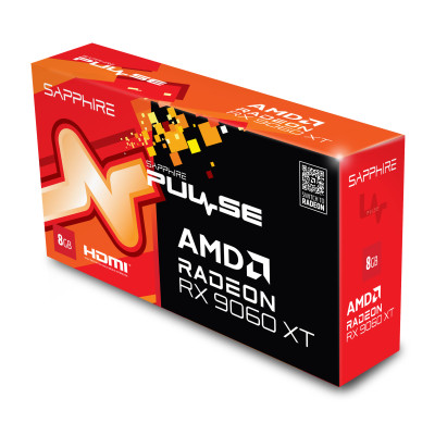 SAPPHIRE Відеокарта Radeon RX 9060 XT 8GB GDDR6 PULSE GAMING OC SAPPHIRE Відеокарта Radeon RX 9060 XT 8GB GDDR6 PULSE GAMING OC