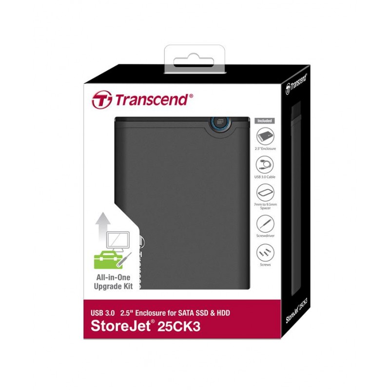 Transcend Корпус USB 3.1 Type-A для HDD/SDD SATA 2.5" Rubber Kit