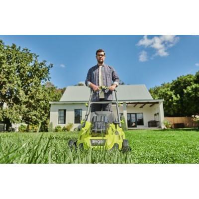 Ryobi Газонокосарка RLM36X46H50PG, дека 46см, 36В, акумуляторна з функцією Power-Assist, АКБ 1х5.0Ач.