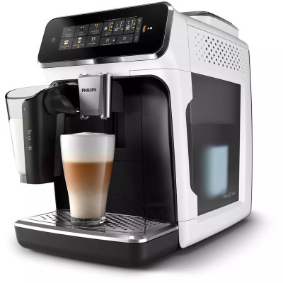 Philips Кавомашина Series 3300, 1.8л, зерно+мелена, автомат.капуч, дисплей, авторецептів -6, білий