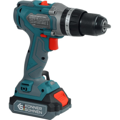 Könner & Söhnen Set of two cordless tools KS IDISD 20V SET 2 PLUS 20V impact screwdriver-drill, impact screwdriver KS ISD20V-260-4, ZP 2A battery 2x2A·h case 6kg Könner & Söhnen Set of two cordless tools KS IDISD 20V SET 2 PLUS 20V impact screwdriver-drill, impact screwdriver KS ISD20V-260-4, ZP 2A battery 2x2A·h case 6kg
