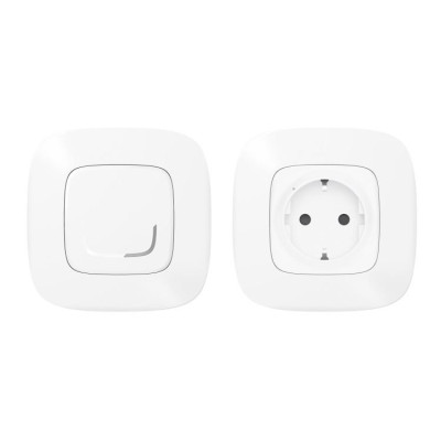 Legrand Набір упр. ел. приладами (smart-розетка + smart-вимикач) (Valena Allure with NETATMO)[Білий]