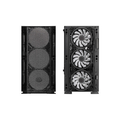 2E Gaming Корпус Calleo GB700 без БЖ 2xUSB3.0, 1xUSB2.0, 4x120мм ARGB, VGA 320мм, LCS ready, контролер з пультом, TG Side Window, mATX, чорний