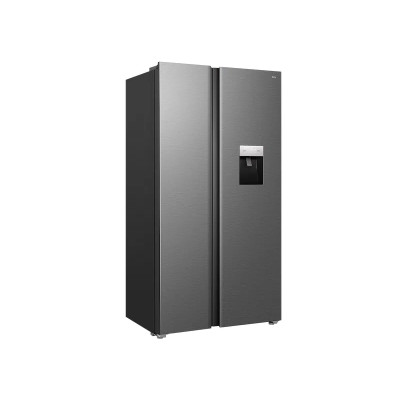 TCL Холодильник SBS, 177х92х63см, холод.відд.-322л, мороз.відд.-156л, 2дв., A++, NF, інв., диспл зовн., зона св-ті, диспенсер, нерж