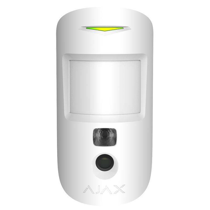 Ajax Датчик руху з покращеною фотофіксацією HDR MotionCam, Jeweller, бездротовий, білий