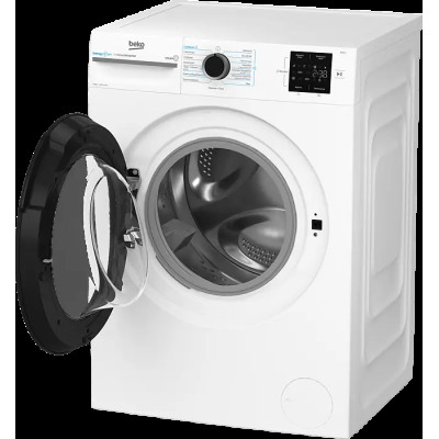 Beko Пральна машина фронтальна, 8кг, 1000, A, 55см, дисплей, інвертор, пара, білий