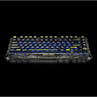 GravaStar Клавіатура механічна Mercury K1 Lite 80keys, GravaStar x BSUN Grey, BT/WL/USB, чорний