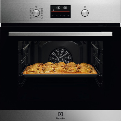 Electrolux Духовий шафа електричний, 65л, A+, дисплей, конвекція, піроліз, телескопічні напрямні, нерж.