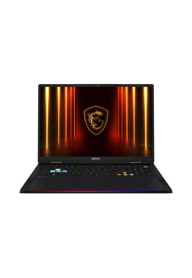 MSI Ноутбук Raider 18 HX AI A2XWJG-404UA 18" UHD+ mini LED 120Hz, Intel Ultra 9 285HX_24C_24T, 64GB, F2TB, NVD5090-24, W11, чорний