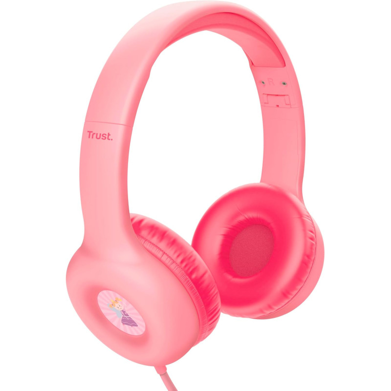 Trust Навушники Nouna Headphones mini-jack, Mic, Рожевий