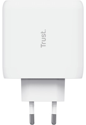 Trust Зарядне пристрій мережевий Maxo 65Вт, 2xUSB-C PD, білий