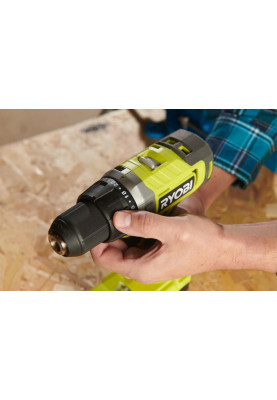 Ryobi Шурупокрут-дриль акумуляторний ONE+ RDD18-1C20S 18В 1х2А·год ЗП 52Нм 450·1750об·хв 1.1кг сумка