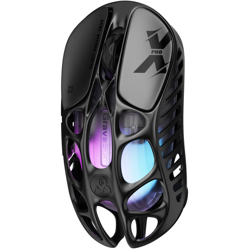 GravaStar Миша Mercury X Pro, 8K, BT/WL/USB-A, RGB, чорний