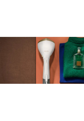 Philips Відпарювач компактний Series 7000, 1500Вт, 100 и 200мл, паровий удар -28гр, рукавичка, чохол, нерж. сталь, білий