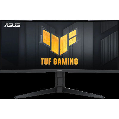 ASUS Монітор Asus 34" TUF Gaming VG34VQL3A 2xHDMI, 2xDP, 3xUSB, MM, VA, 3440x1440, 21:9, 180Hz, 1ms, sRGB 125%, CURVED, AdaptiveSync, HAS,