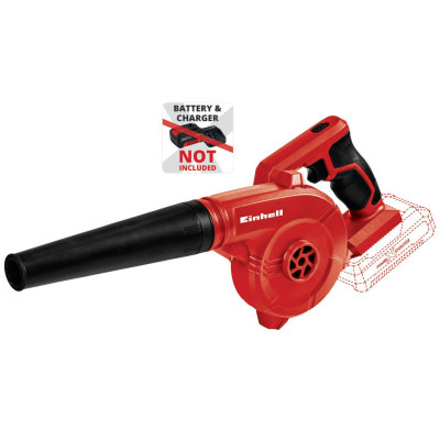 Einhell Повітродув акумуляторний Einhell TE-CB 18/180 Li - Solo 18В 180км/год 11500-15500об/хв 0.9кг без АКБ та ЗП