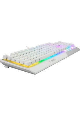 MSI Комплект клавіатура та миша Vigor GK30 COMBO WHITE UA USB, EN/UKR/RU, RGB, білий