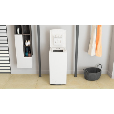 Whirlpool Пральна машина вертикальна, 6кг, 1200, B, 60см, дисплей, інвертор, білий Whirlpool Пральна машина вертикальна, 6кг, 1200, B, 60см, дисплей, інвертор, білий