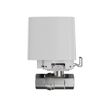 Ajax Розумний кульовий кран WaterStop 1" Jeweler, бездротовий, білий Ajax Розумний кульовий кран WaterStop 1" Jeweler, бездротовий, білий