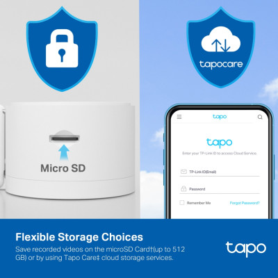 TP-Link IP-камера Tapo C125 4MP N300 microSD motion detection, штучний інтелект