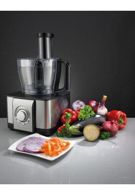 Gorenje Кухонна машина, 1000Вт, чаша-пластик, корпус-метал+пластик, насадок-9, соковитискач, кавомолка, чорний