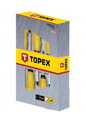 Topex Викрутки, ударні, набір 6 од., SL, PH