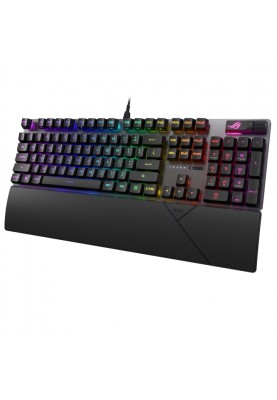 ASUS Клавіатура механічна ROG Strix Scope II, 105key, RX Red, USB-A, EN/UA, RGB, чорний