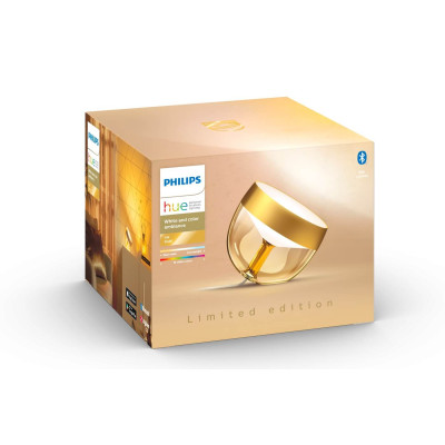 Philips Hue Настільний світильник розумний  Iris, 2000K-6500K, RGB, ZigBee, Bluetooth, димування, золотий