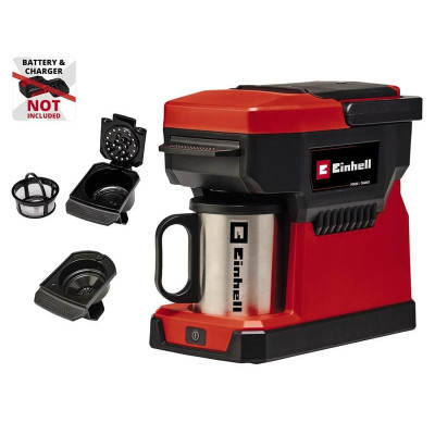 Einhell Кофемашина акумуляторна TE-CF 18 Li - Solo PXC 18В 240мл 80°С 1.2кг без АКБ та ЗП Einhell Кофемашина акумуляторна TE-CF 18 Li - Solo PXC 18В 240мл 80°С 1.2кг без АКБ та ЗП