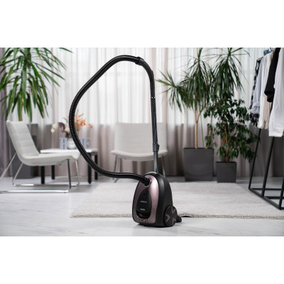 ARDESTO Пилосос мішковий, 800Вт, мішок- 2.5л, HEPA, чорно-бронзовий