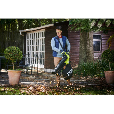 Ryobi Повітродув-пилосос RBV3000CESV з подрібнювачем, 3кВт, 16 куб.м/хв, 375 км/год