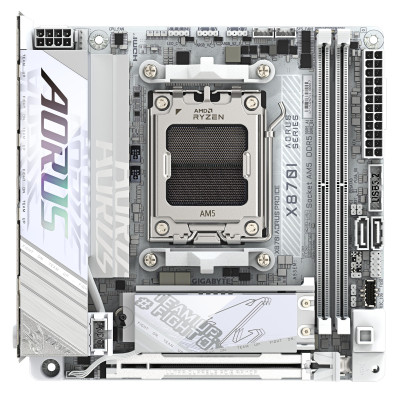 Gigabyte Материнська плата X870A AORUS PRO ICE sAM5 X870A AORUS PRO ICE 2xDDR5 M.2 Wi-Fi BT HDMI Type-C ATX