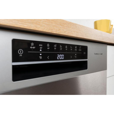 Gorenje Посудомийна машина, 16компл., A+++, 60см, дисплей, 3 кошики, AquaStop, сірий