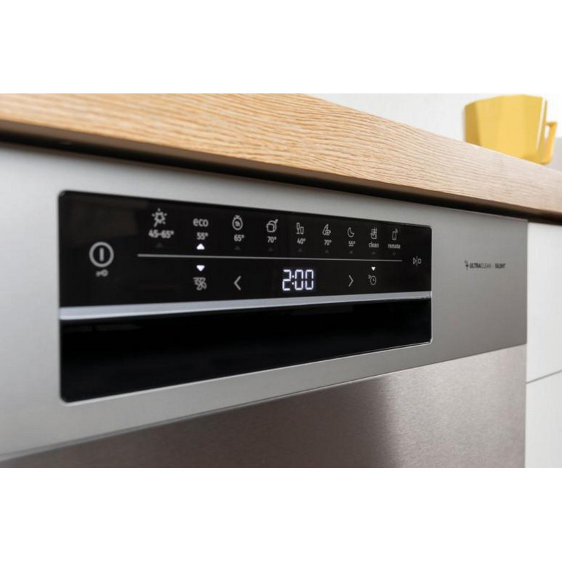 Gorenje Посудомийна машина, 16компл., A+++, 60см, дисплей, 3 кошика, AquaStop, сірий
