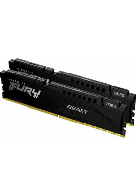 Kingston Пам'ять ПК Kingston DDR5 16GB KIT (8GBx2) 5600 FURY Beast Black EXPO