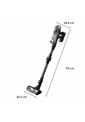 Rowenta Пилосос безпровідний X-Force Flex 14.80 Auto Animal, 240Вт, конт пил -0.65л, автон. робота до 90хв, HEF system 99,9%, чорно-золотий