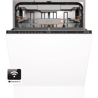 Gorenje Посудомийна машина вбудовувана, 16компл., A+++, 60см, інвертор, Wi-Fi, сенсорн.упр, 3і кошики, білий