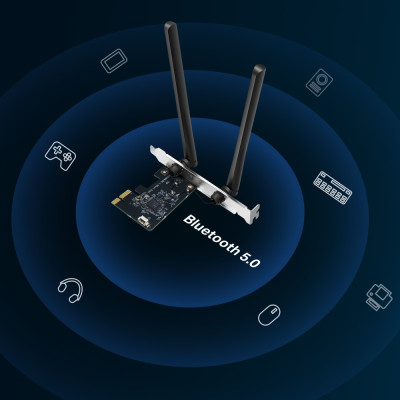Mercusys Адаптер WiFi MA30E AC1200, PCI-Express x1, BT5.0 Mercusys Адаптер WiFi MA30E AC1200, PCI-Express x1, BT5.0