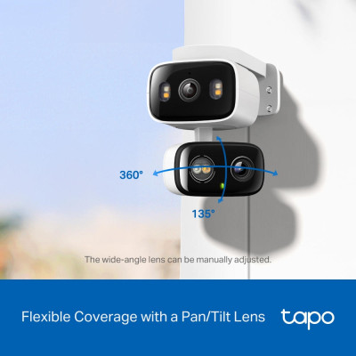 TP-Link Камера IP з подвійним об'єктивом Tapo C246D 3MP N300 microSD motion detection