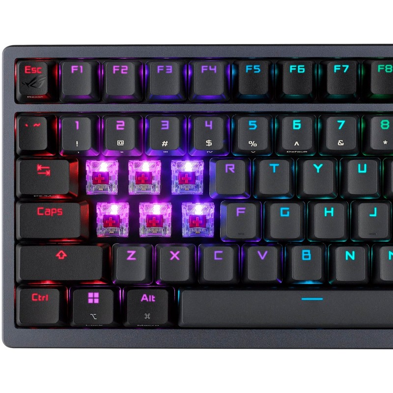 ASUS Клавіатура ROG Azoth RGB 81key NX RD USB/WL/BT EN Black