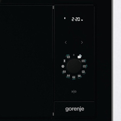 Gorenje Мікрохвільова піч вбудовувана Simplicity, 23л, хутро. кер., 900Вт, гриль, дисплей, чорний