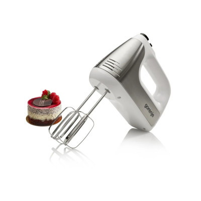Gorenje Міксер ручний 400Вт, насадки-4 вінчика, турборежим, біло-сірий Gorenje Міксер ручний 400Вт, насадки-4 вінчика, турборежим, біло-сірий