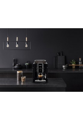 Krups Кавомашина Essential Espresso 1.7л, зерно + мелена, ручний капучинатор, чорний