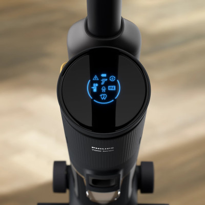 Philips Пилосос безпровідний AquaTrio, вологе прибирання, конт пилок -0.42л, автон. робота до 25хв, PowerCyclone Aqua, турборежум, чорний