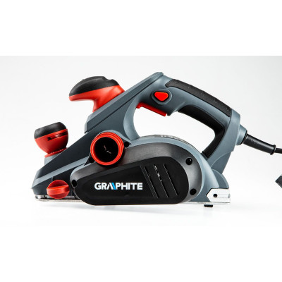 Graphite Рубанок 850Вт 82мм стругання до 3мм 3.1кг
