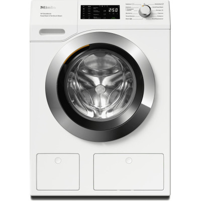 Miele Пральна машина WEG 895 WCS фронтальна, 9кг, 1400, A+++, 63.6см, дисплей, інвертор, автодоз, люк хром, білий
