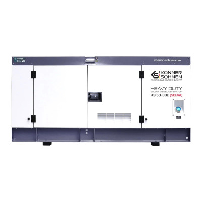 Könner & Söhnen Генератор дизельний KS 50-3BE, 230/400В, 50/45кВА, 3 фази, електростартер, ATS, передстартовий підігрів, IP54, двигун Baudouin, 866кг