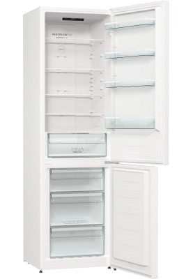 Gorenje Холодильник з нижн. мороз. камерою, 200х60х60см, 2 двері, 235(96)л, А++, NoFrost+, Зона св-ті, білий