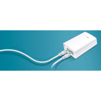 TP-Link Інжектор PoE POE4824G 1xGE, 1xGE PoE, 24Вт, Пасивний